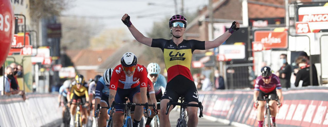 LOTTE KOPECKY SPRINT NAAR ZEGE IN LE SAMYN DES DAMES - Bingoal Cyling Cup